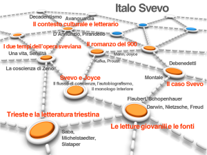 Una mappa tematica sull'opera di Italo Svevo